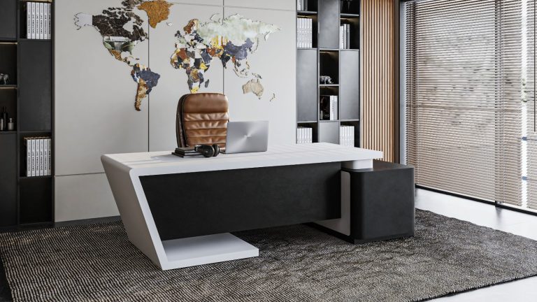 Unique Shaped Executve Desk - office furniture