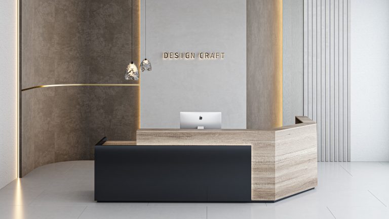 Reception Desk in Dubai office