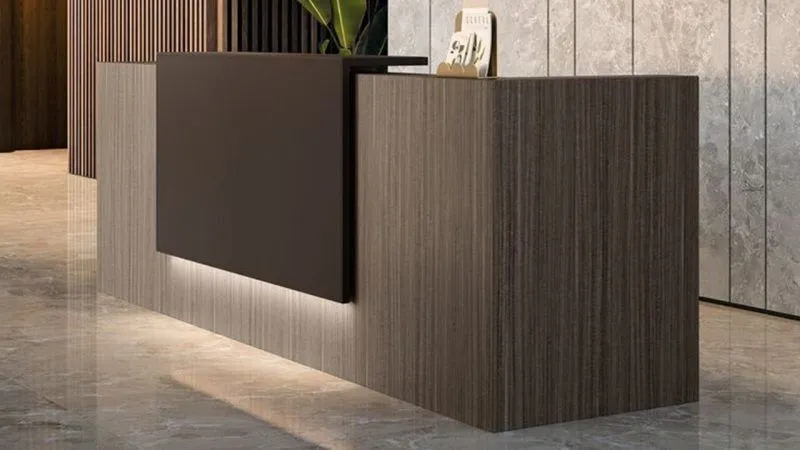 Dark Color Reception Desk