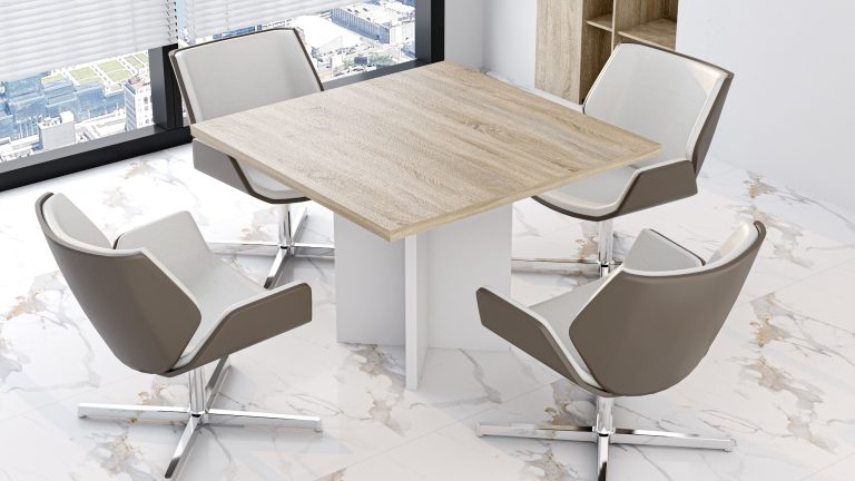 office furniture collections - Small conference table in square shape.